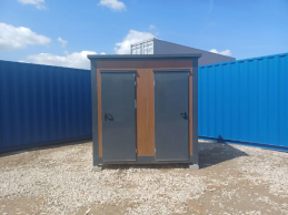 CONTENEDOR SANITARIO DOBLE 2 CABINAS 249x175x249