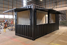 CONTENEDOR MARÍTIMO DE 6 METROS EQUIPADO PARA USO DE BAR/CAFETERÍA