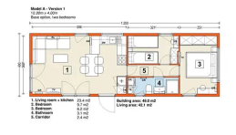 CASA MOVIL 37 M² – 42 M² ( 10,5 X 4,0 M )