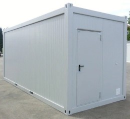 MÓDULO CONTENEDOR DE 20 PIES + 2 VENTANAS + 1 PUERTA