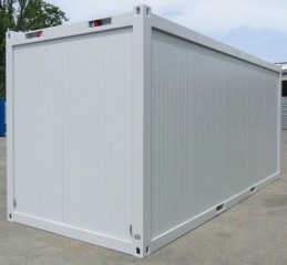 MÓDULO CONTENEDOR DE 20 PIES + 2 VENTANAS + 1 PUERTA