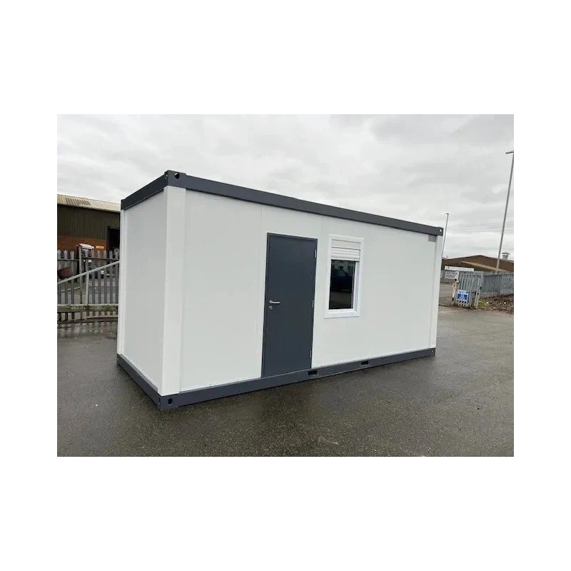 CONTENEDOR DE OFICINA ESTÁNDAR CON PUERTA CENTRAL