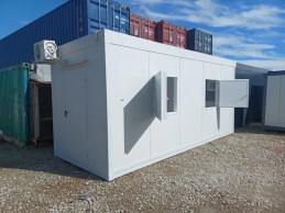 CONTENEDOR GASTRONÓMICO / TAQUILLA / VENTA / GUARDIA 2,5 X 6M