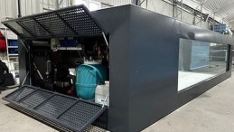 PISCINA DE POLIPROPILENO de 6,5 M x 2,5 M CON VENTANA DE PISCINA DE 4M