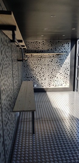 CONTENEDOR MARITIMO , 20 PIES LADO ABIERTO SECO "SHOP-BOX" - NUEVO